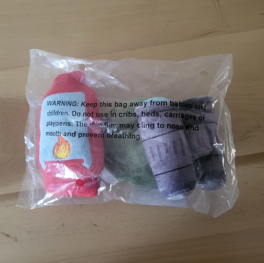 Set Of 3 Camping Theme Cat Toys